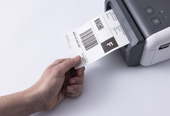 Linerless label printer