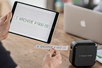 Utskrift av merkelapp fra iOS og Android mobile enhet med Brother P-touch P710BT merkemaskin