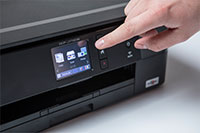 Brother DCPJ772DW printer berøringsskjerm