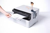 Multifunksjon laserskriver Brother DCP1610W print, kopi og skann